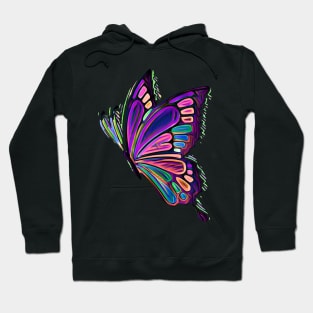 Colorful Butterfly Art Hoodie